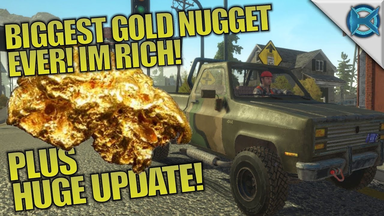 BIGGEST GOLD NUGGET! HUGE UPDATE & I'M RICH! | Gold Rush: The Game | Let's Play Gameplay | S01E02