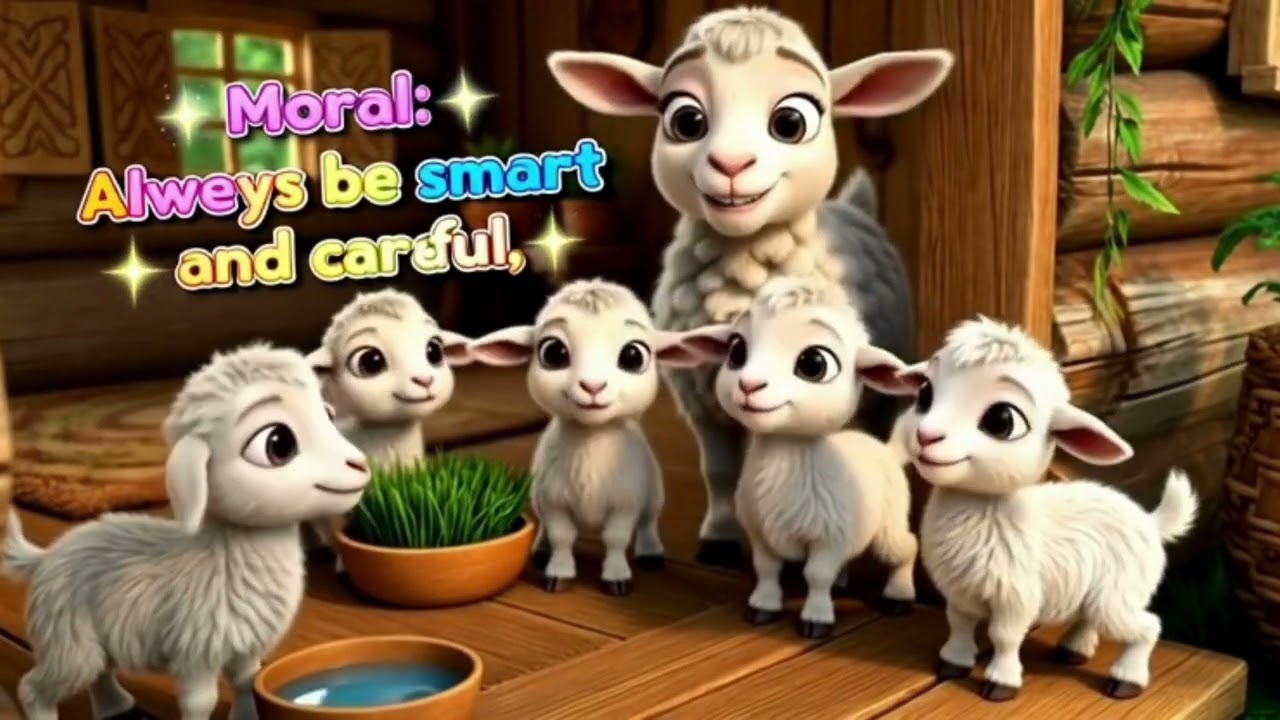 ஓநாயும் ஆட்டுக்குட்டியும் / The Wolf and the Goat #kidsstory #moralstories #kidslearning #kidsvideo