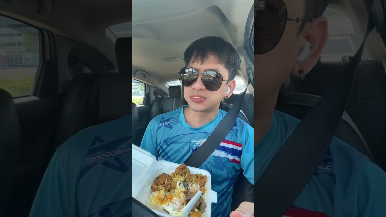 ข้าวไข่ดาว ผัดตับ แกงปลาดุก แกงไก่ #ข้าวแกง #thaifood 