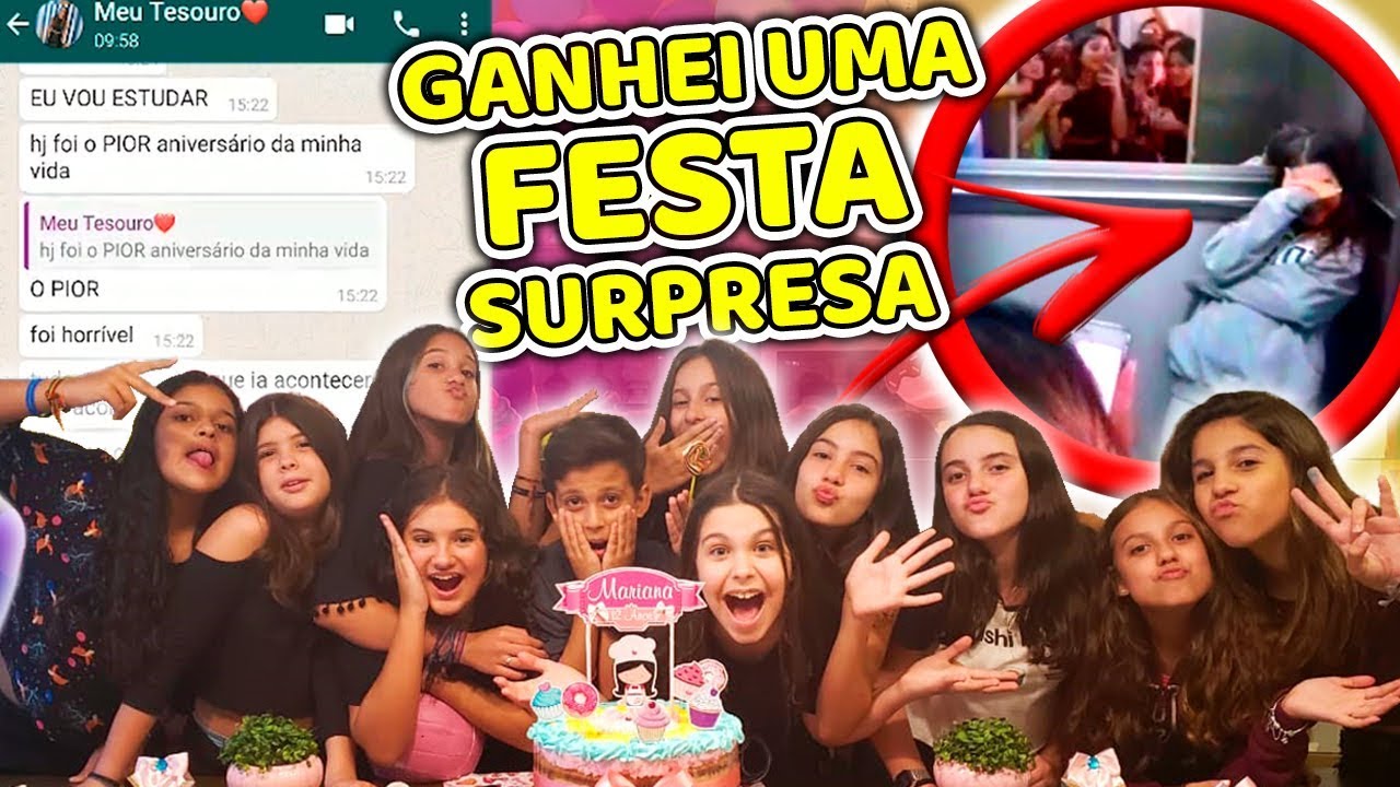 MINHA FESTA DE ANIVERS&Aacute;RIO DE 12 ANOS.  FIZERAM UMA FESTA SURPRESA PARA MIM E OLHA NO QUE  DEU