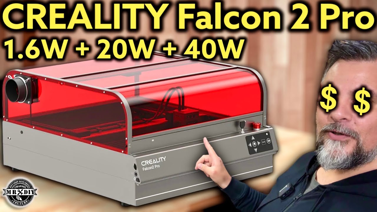 Incredibile. Completo di telecamera con tripla potenza. Incisore laser Creality falcon 2 pro 40W 20W