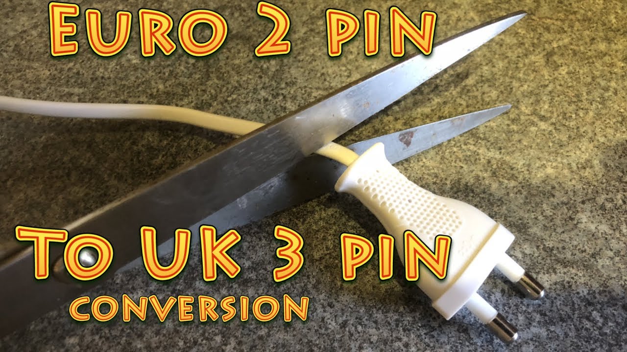 How to convert a European plug to a UK plug | two pin plug to three pin plug