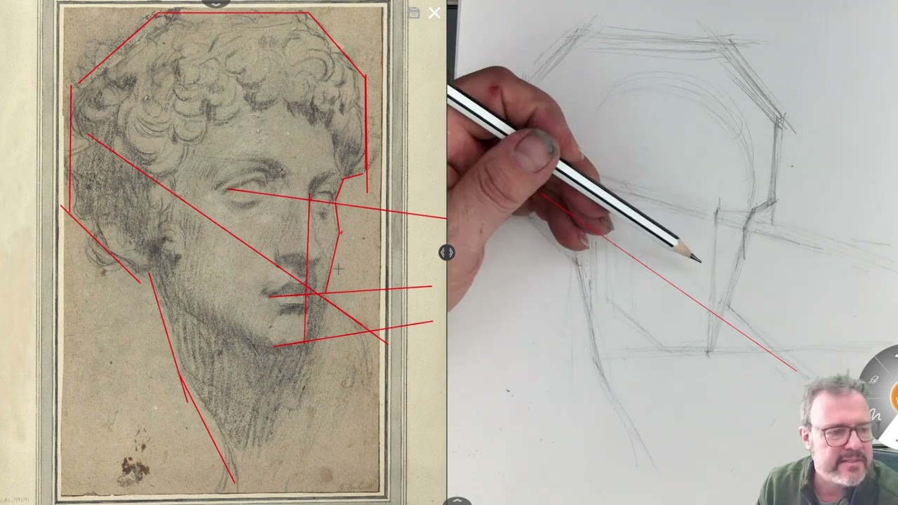 Tintoretto Cast Drawing Copy