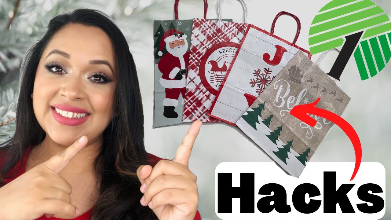🎄GENIUS WAYS TO USE CHRISTMAS GIFT BAGS | DOLLAR TREE DIYS
