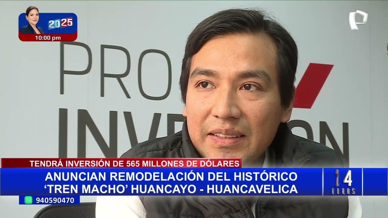 Inicia modernización del Tren Macho en beneficio de 1.2 millones de personas de Junín y Huancavelica