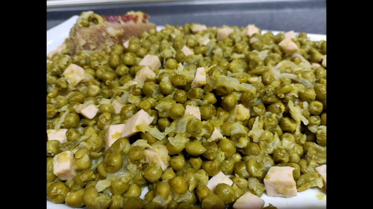 GUISANTES CON PECHUGA DE PAVO.