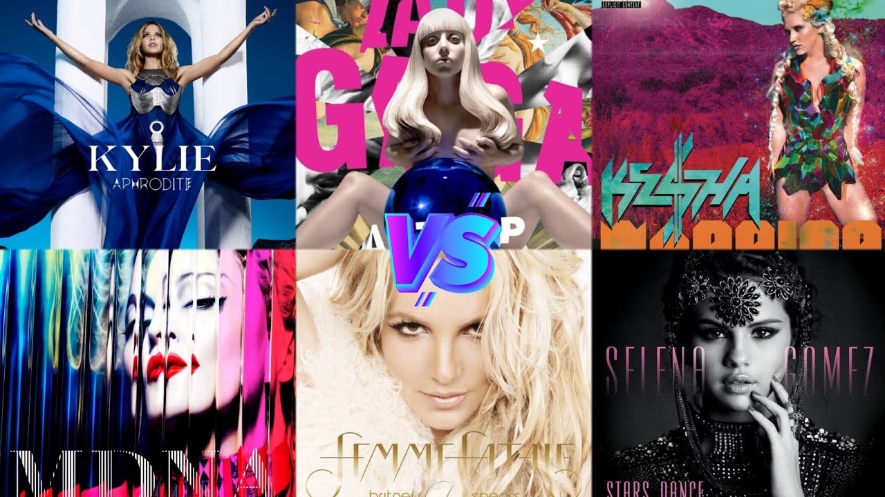 Aphrodite vs MDNA vs Artpop vs Femme Fatale vs Warrior vs Stars Dance - Album Battle
