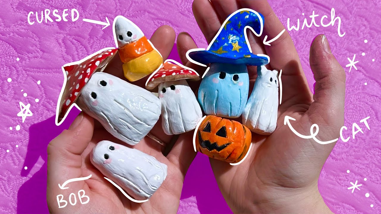create Clay Ghosts with me! 👻🎃