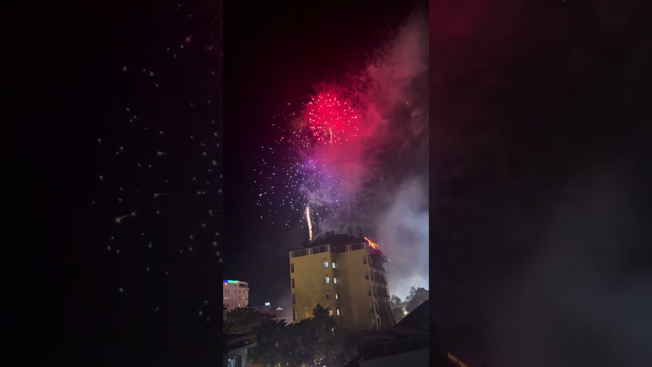 Pháo hoa Tết nguyên đán 2026 tại thành phố Buôn Ma Thuột 