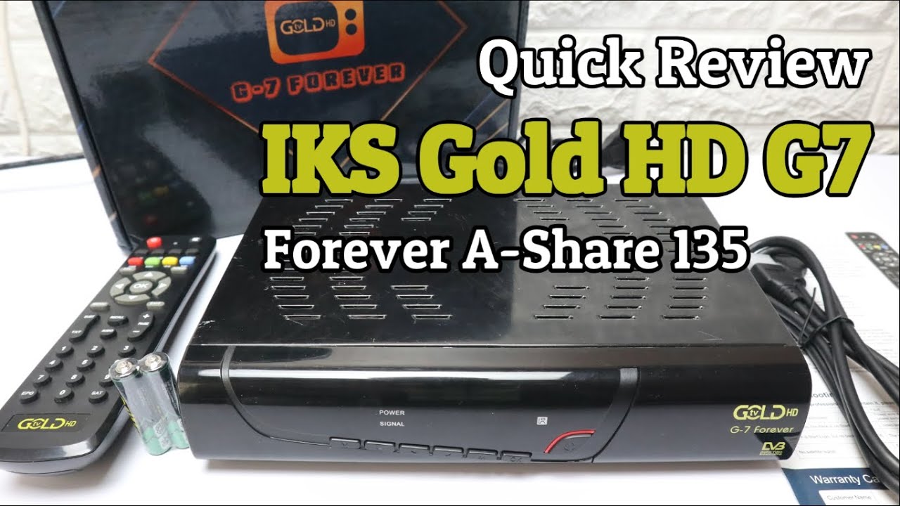 Unboxing & Quick Review Gold HD G7 Receiver Support Apstar 7 KuBand Suhu Adem