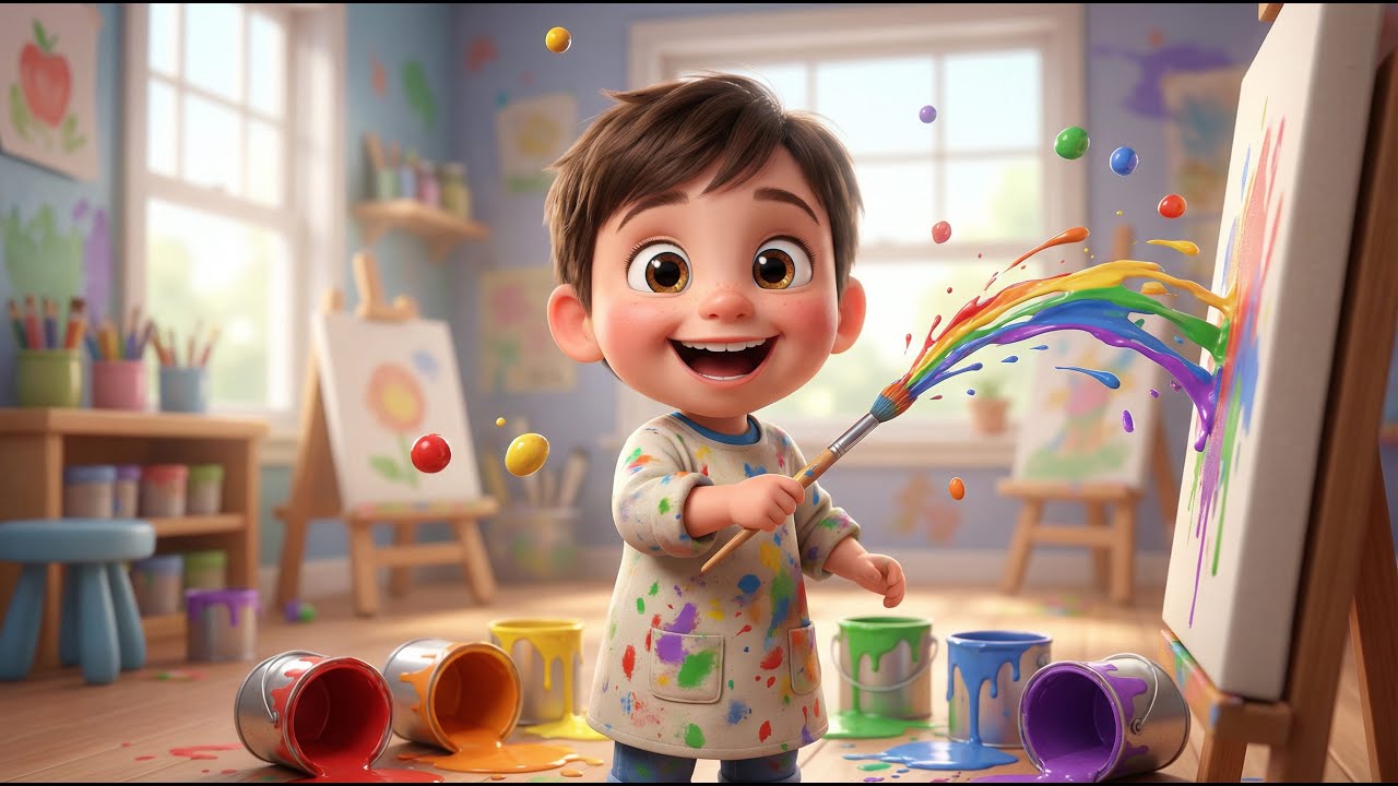 Paint With Me | Nursery Rhymes & Kids Songs | BabyGo Tv