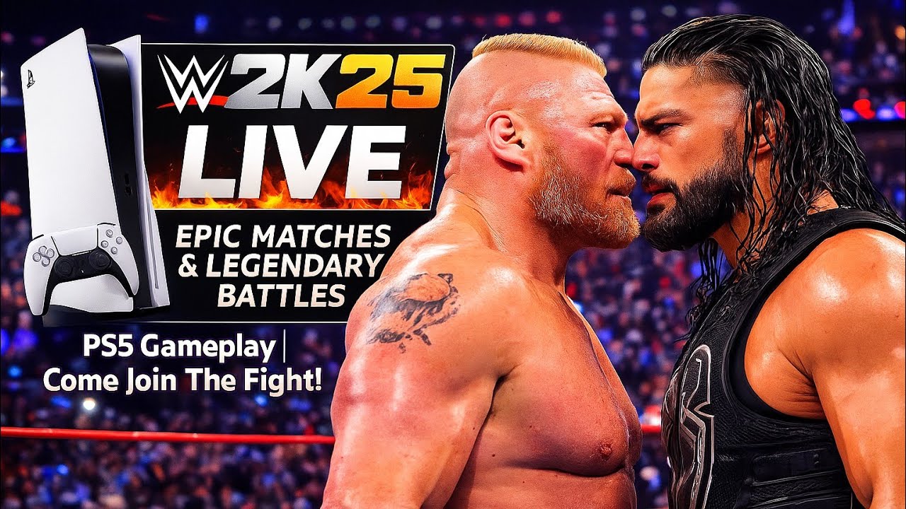 WWE 2K25 LIVE 🔴 SmackDown Chaos 😱 Championship Match | Must Watch!