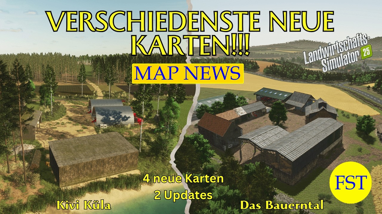 LS25 MAP NEWS Verschiedenste neue Karten!!! 3.-4.2.26 LS25 Mapvorstellung