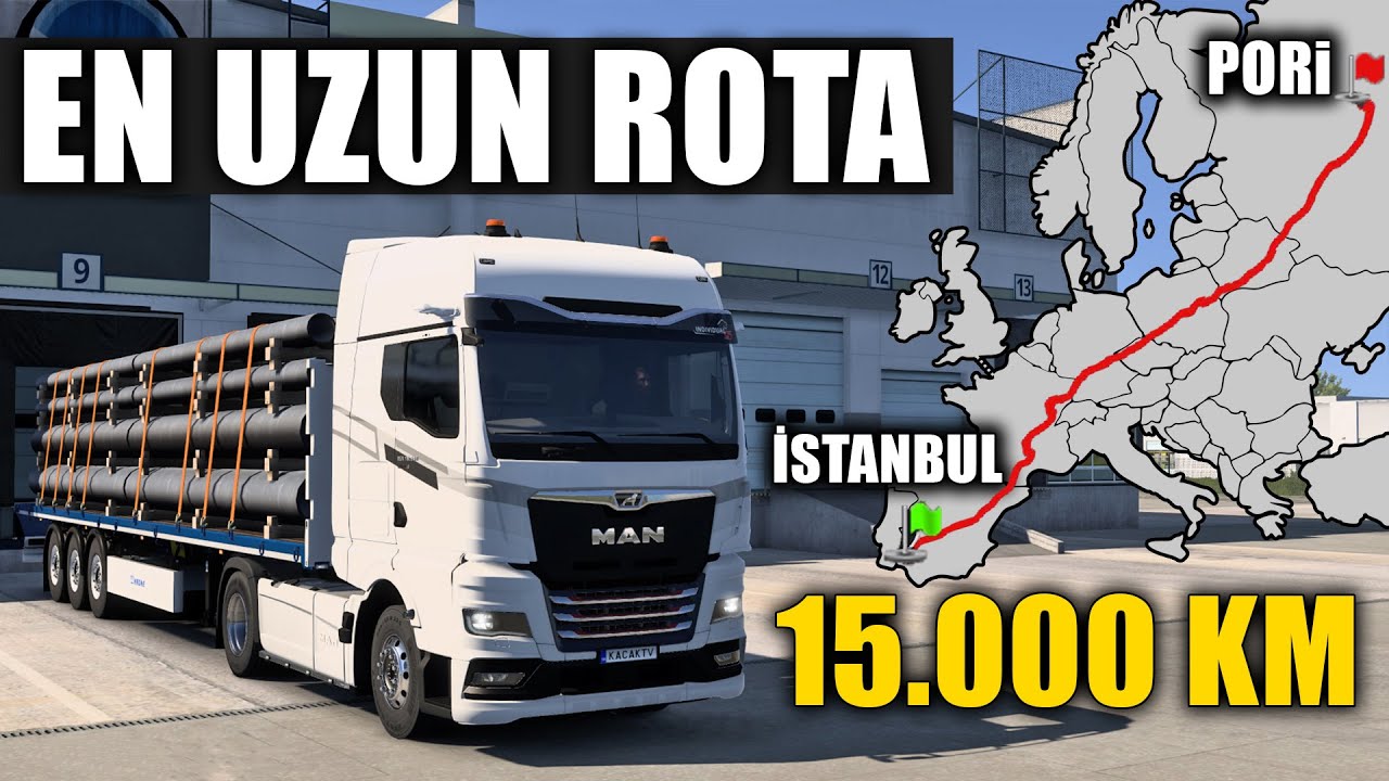 ETS2'de TARİH YAZDIK! 15.000 KM Yol! | TÜRKİYE REKORU | ETS2MP