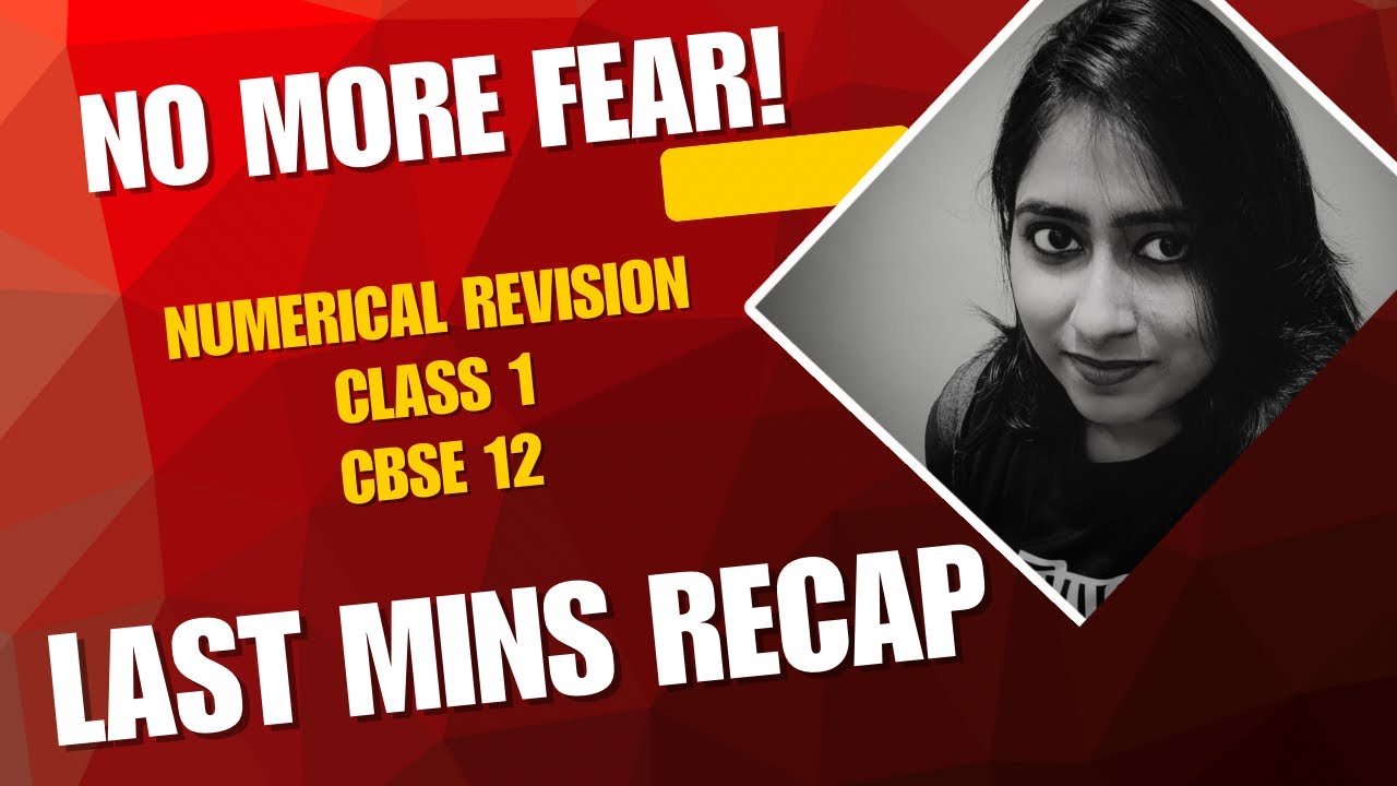 Stop Fearing Physics Numericals! 🛑 CBSE Board Revision| class 1