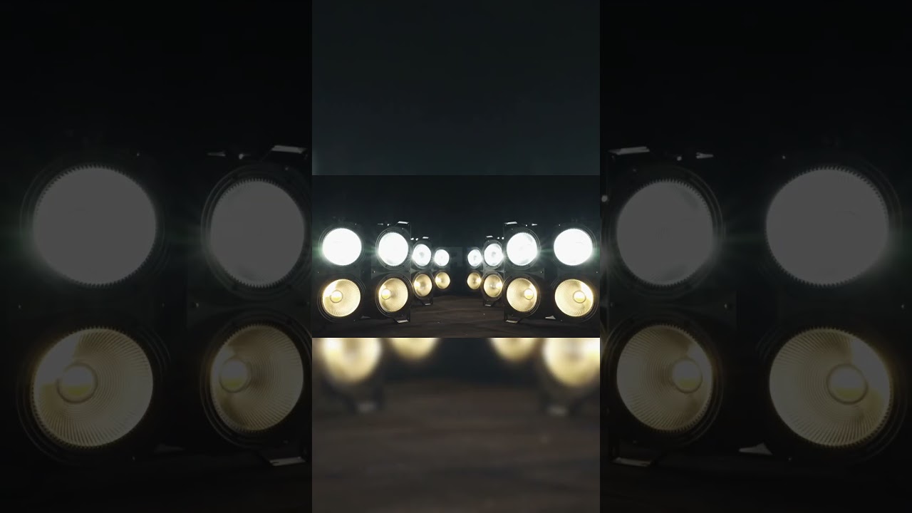 Experience the stunning light effect of the 4x100w LED COB light! #shorts