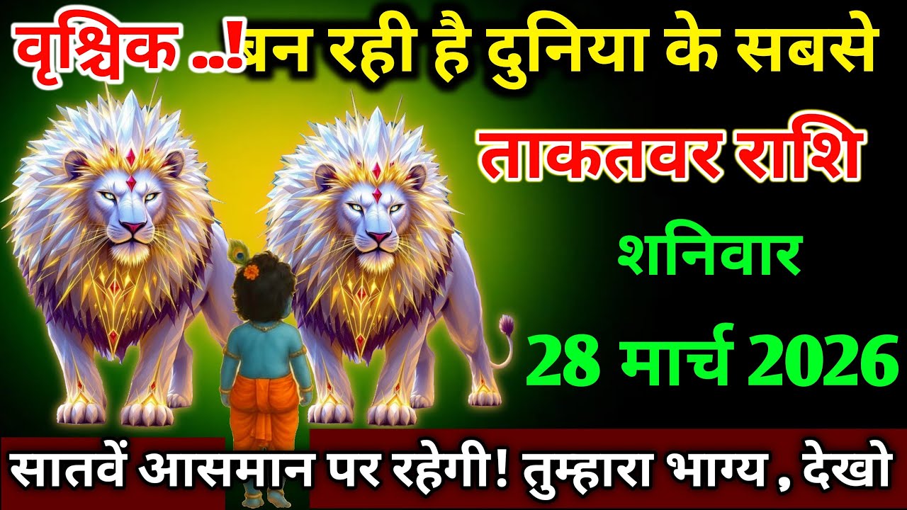 वृश्चिक राशि।। 11 मार्च 2026। बन रही है दुनिया के सबसे ताकतवर राशि । देखो जल्दी 