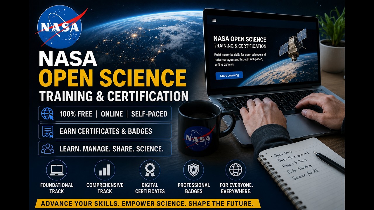 NASA Open Science Training & Certification: Free Online Courses, Certificates & Badges