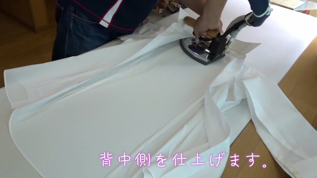たんなるYシャツのアイロン仕上げ動画