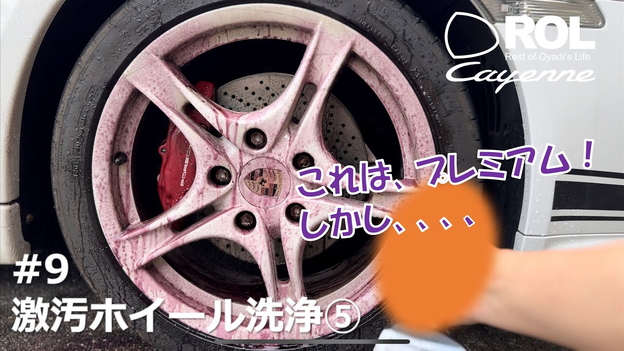 【車②#9】激汚ホイール洗浄⑤　#パープルマジックプレミアム