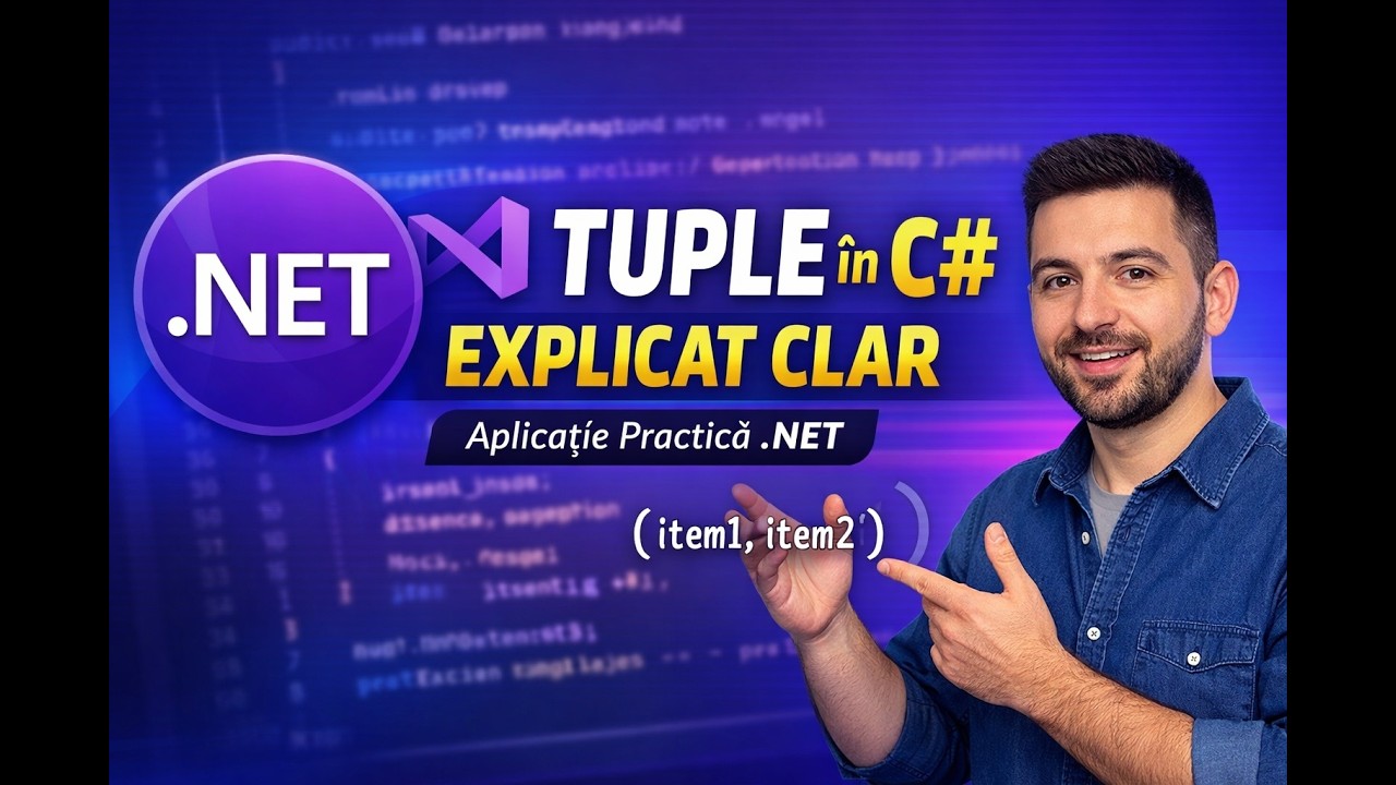 C# .NET Curs Complet (Începători → Avansați) | Tuple Explicat Simplu + Aplicație Practică