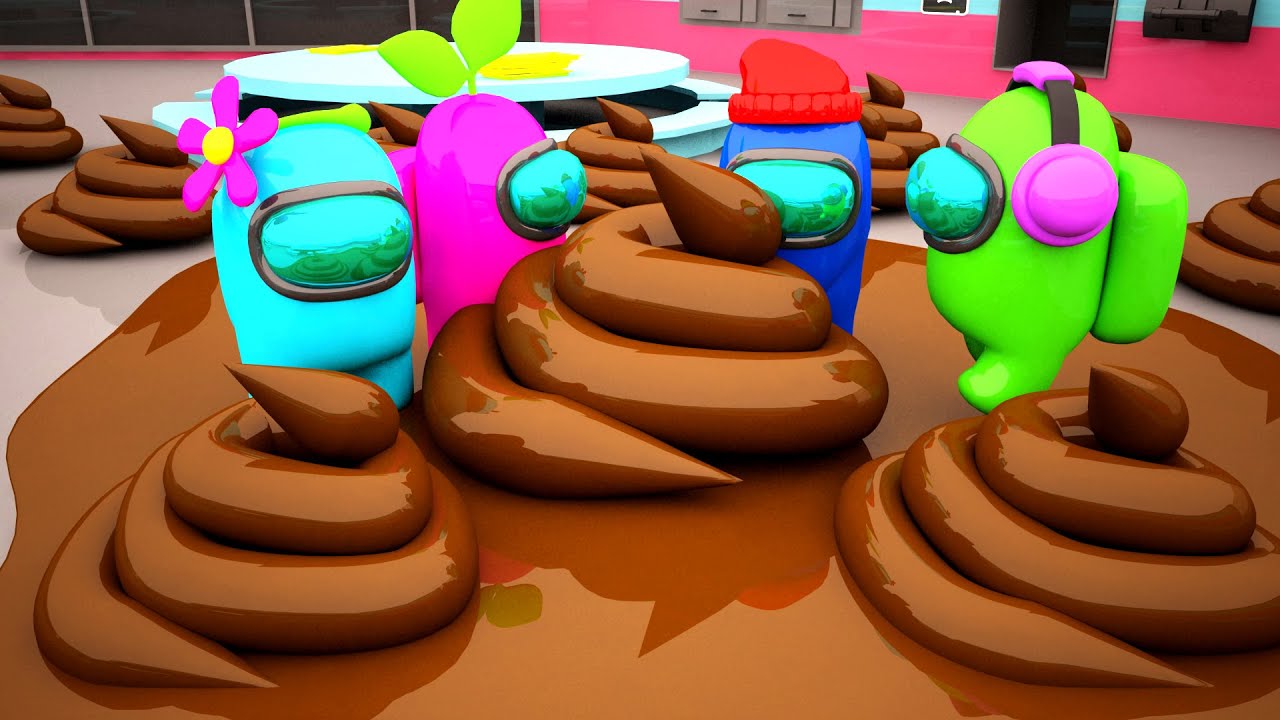 AMONG US POOP! / 004 / IMPOSTOR POOPED EVERYWHERE! / THE FUNNIEST ANIMATIONS! / 