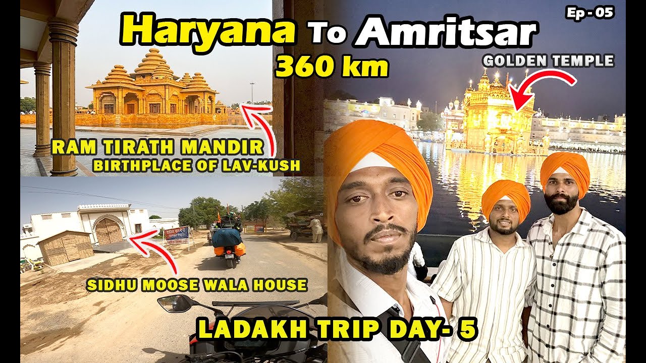 Haryana se nikalte he laga, sidhu moose wala Ki Haveli🏠, uske baad pahuche golden temple 🛕 EP-05