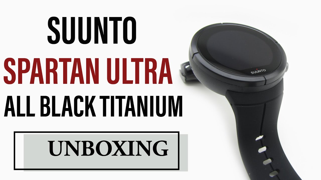Suunto Spartan Ultra All Black Titanium Unboxing HD (SS022655000)