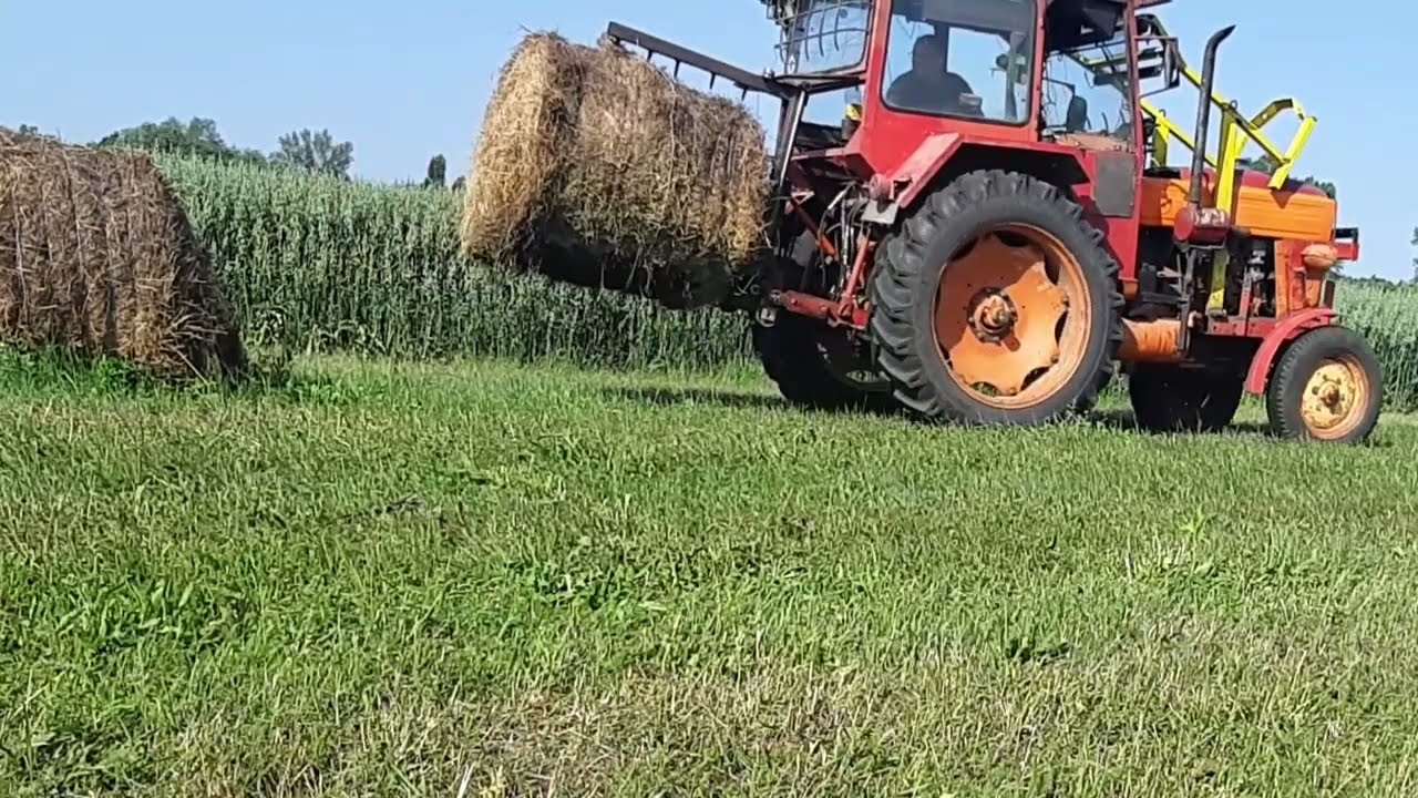 Homemade Round Bale Unroller Machine 