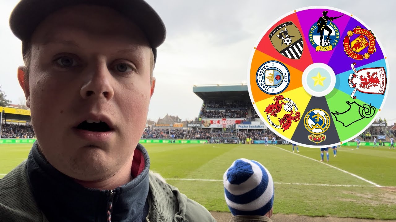 I SPUN A WHEEL TO DECIDE WHICH GAME I WENT TO! - Bristol Rovers FC vs Derby County FC
