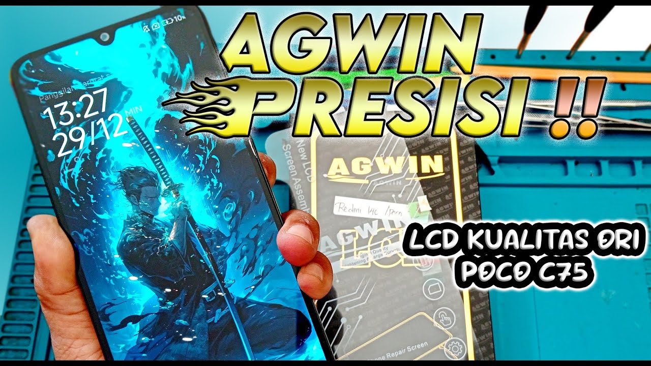 LCD JUARA !! Poco C75 Ganti Pake Merk Agwin