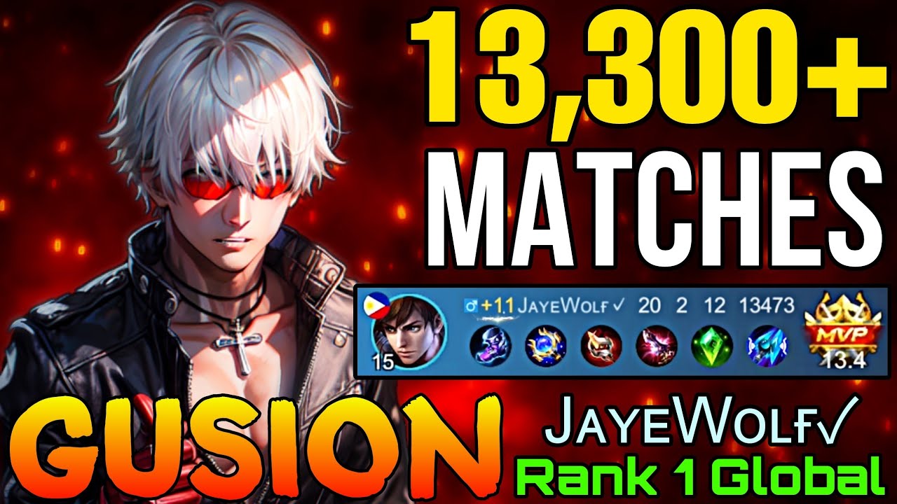 20 Kills Gusion Insane 13,300+ Matches - Top 1 Global Gusion by JᴀʏᴇWᴏʟғ✓ - Mobile Legends
