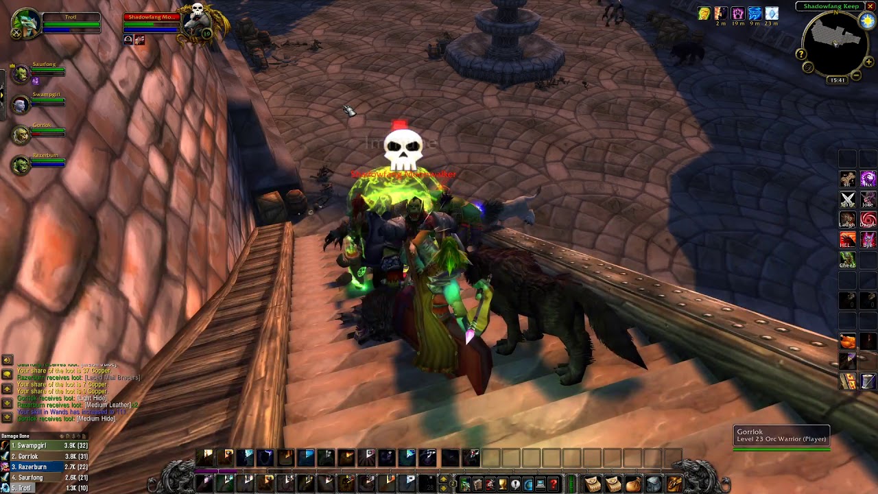 Wow Classic - Troll Priest 23 lvl heal - Shadowfang Keep (SFK)
