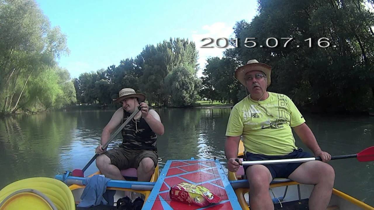 Rajkától Győrig a Mosoni-Dunán (kenu katamaránnal)
