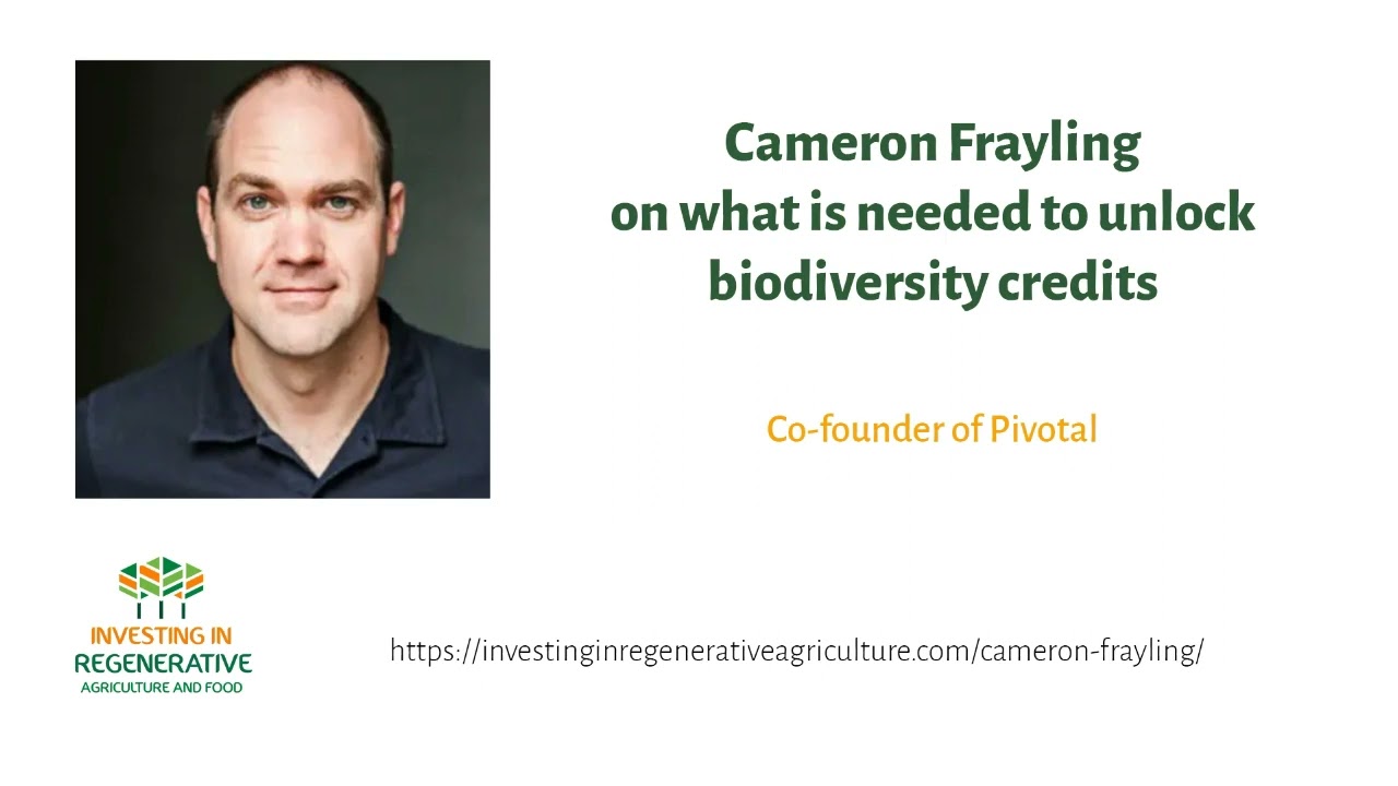 Cameron Frayling on what is needed to unlock biodiversity credits