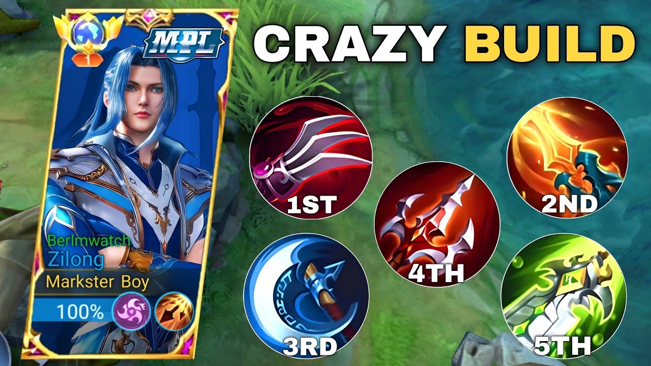 WTF PASSIVE DAMAGE!!!😳 ZILONG NEW CRAZY BROKEN BUILD (1 hit delete) ZILONG BEST BUILD 2023