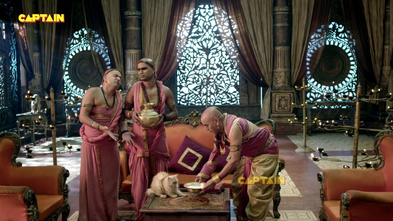 तथाचार्य ने पिलाया बिल्ली को दूध - तेनाली रामा - Tenali Rama