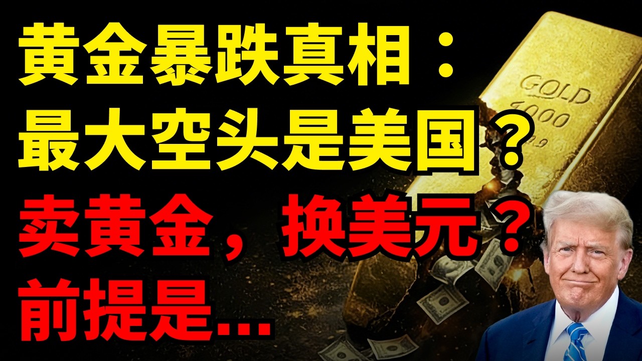 黄金暴跌真相：最大空头竟是美国？卖黄金，换美元？前提是&hellip;&hellip; #黄金价格 #黄金走势 #美联储