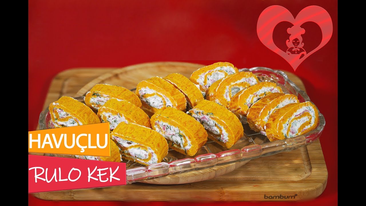 DEREOTLU SALAMLI HAVUÇLU TUZLU RULO KEK NASIL YAPILIR (Kek Tarifleri)