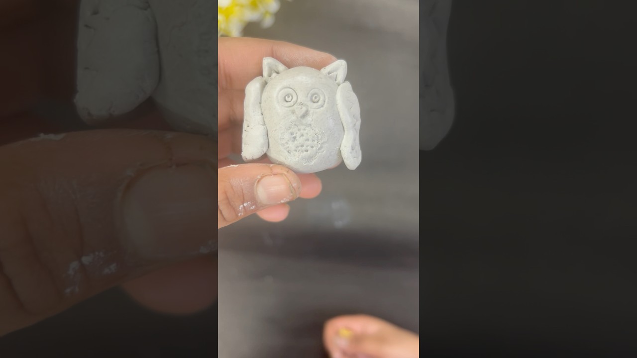 Owl keychain /easy key chain with mould it/clay art /easy clay  owl@crafty babe