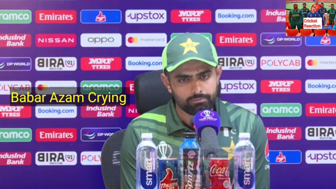 Babar Azam Crying In Press Conference  | Sad Moments | Broken Hearted