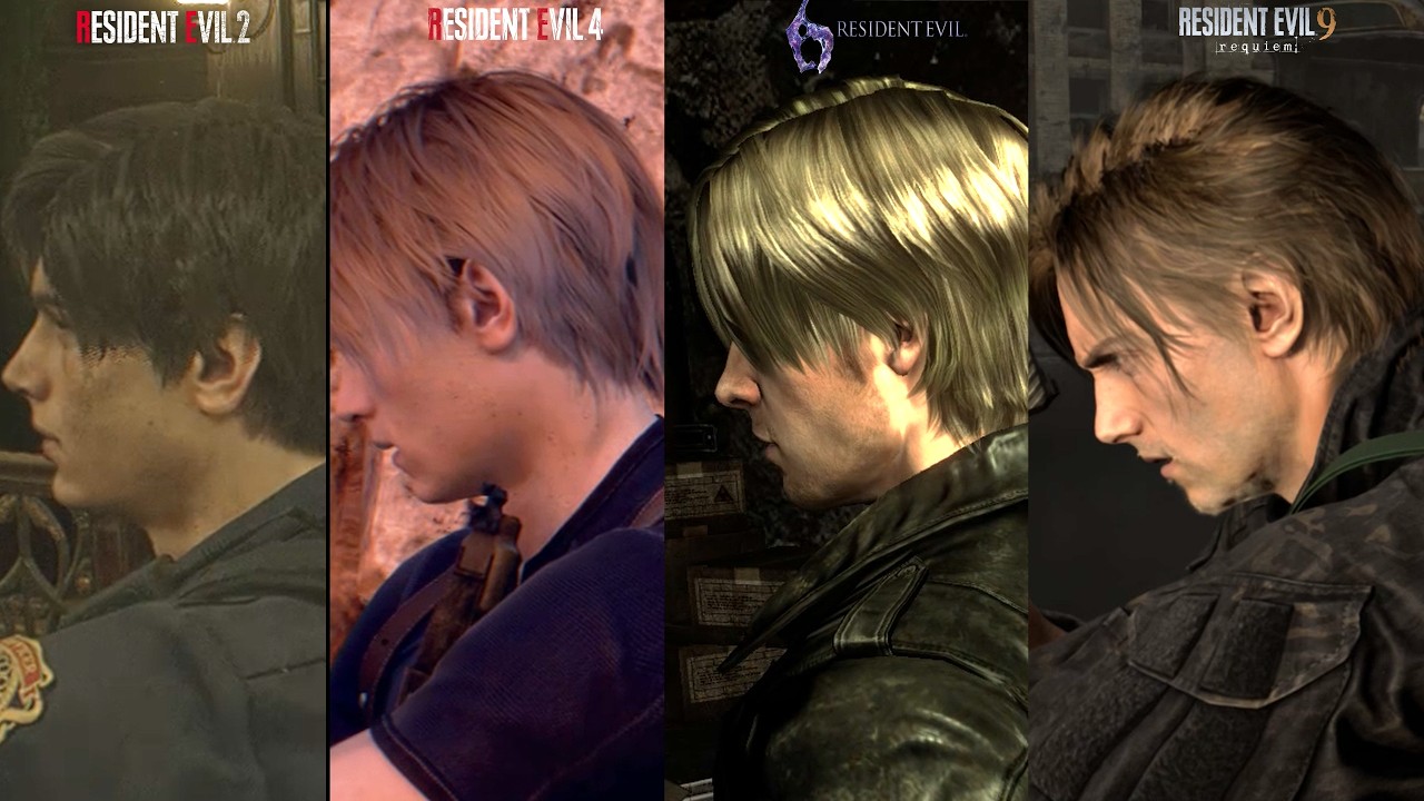 Leon S. Kennedy Combat Evolution &ndash; Rookie to Pro (RE2 Remake vs RE4 Remake vs RE6 vs RE9)