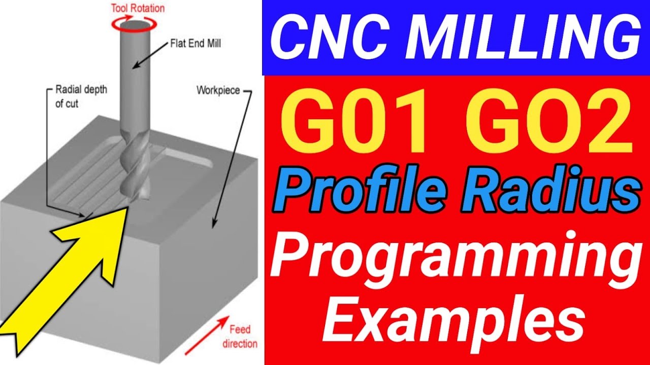 CNC G01 G02 PROFILE RADIUS MILLING EXPLAINATION IN TAMIL #cncprogramming #free #cnc #cncmachining