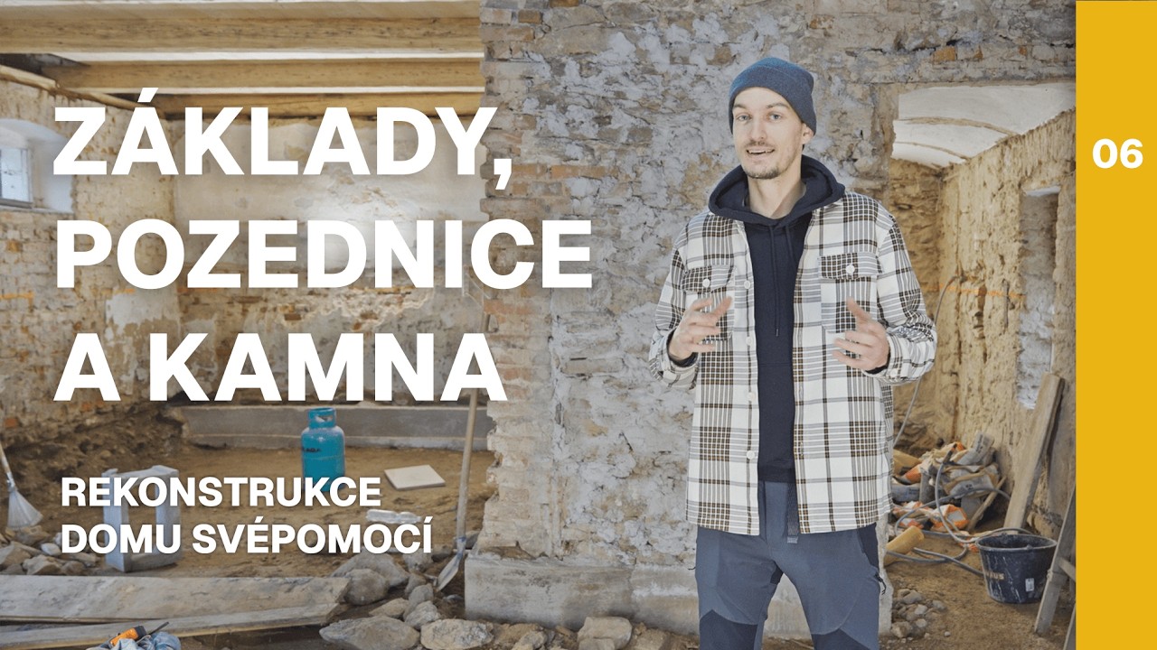 Zpevnění základů, krbová kamna, oprava pozednice a servis pickupu 🚘 🏠🔨Díl 6. | Oprava domu svépomocí