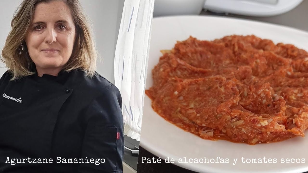 Paté de alcachofas y tomates secos hecho en Thermomix