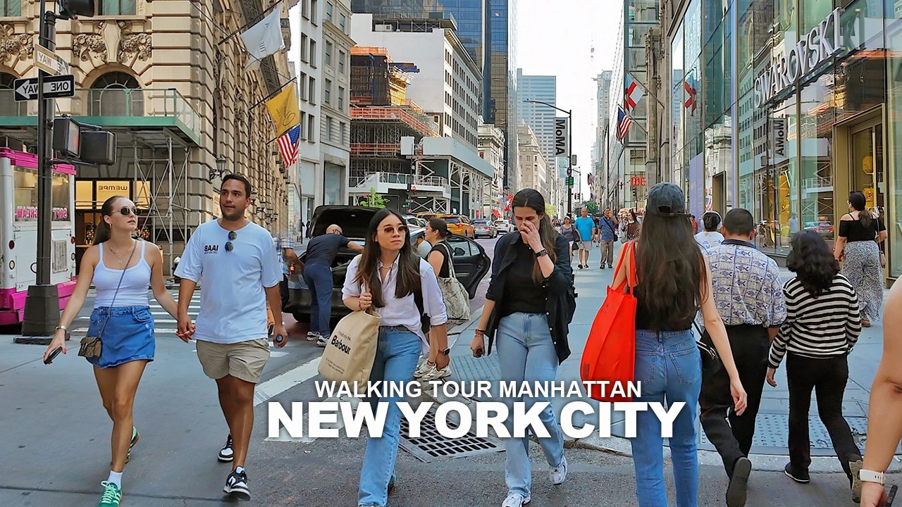 NEW YORK CITY WALKING TOUR MANHATTAN 7th Avenue, Columbus Circle, 59th Avenue, SoHo, Little Italy
