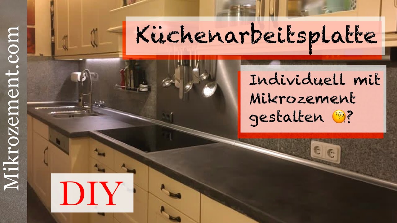 Küchenarbeitsplatte aus Mikrozement | Beton DIY