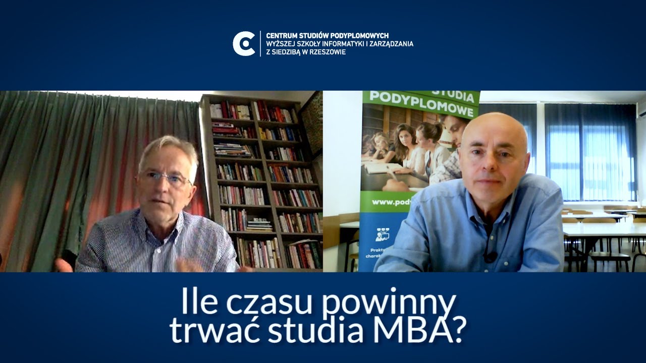 Ile czasu powinny trwać studia MBA? - Rozmowa z Romanem Wieczorkiem | Studia MBA #4