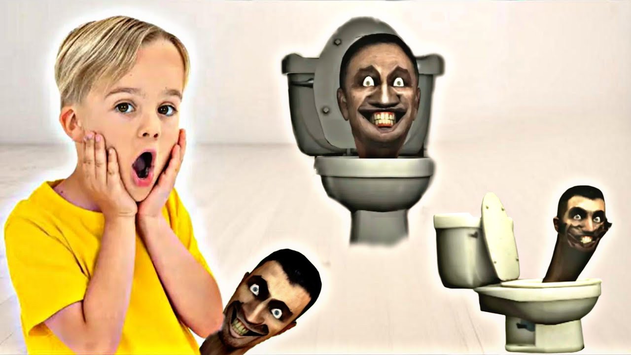 Vlad and Niki and the Magic Words with skibidi toilet | funny logo effect by skibidi 
