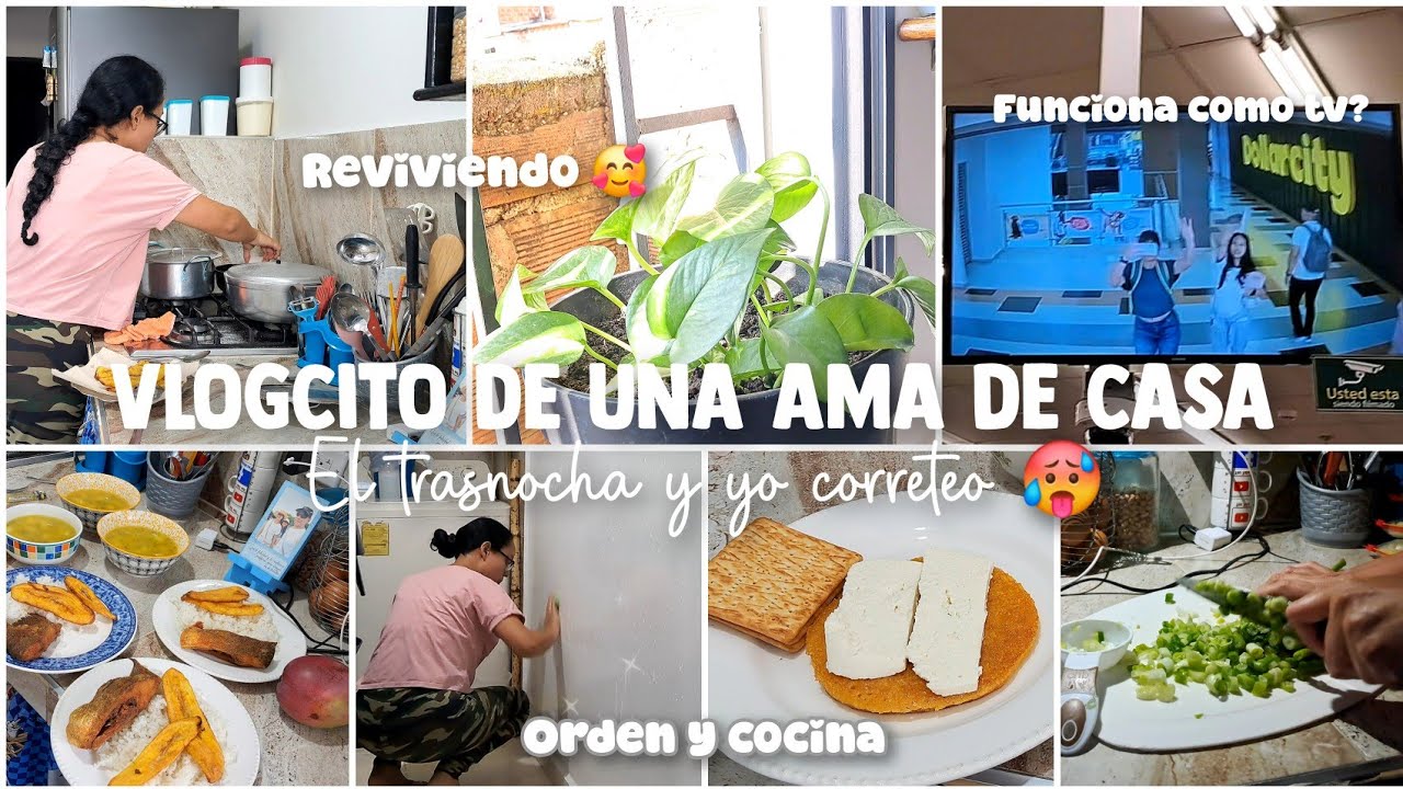 Así son mis días cuando el trasnocha 🌱🥰  planto mi mata / Cocino y atiendo mi hogar AMA DE CASA